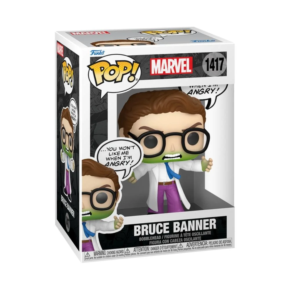Imagem 2 de 3 do produto Boneco Funko Pop! Sayings Marvel - Bruce Banner