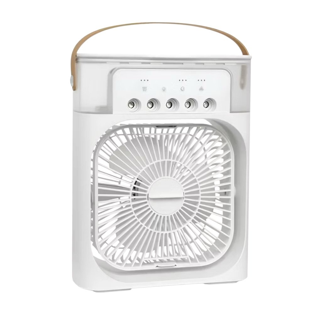 Ventilador De Mesa Com Umidificador Portátil LED Usb