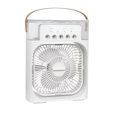 Ventilador De Mesa Com Umidificador Portátil LED Usb