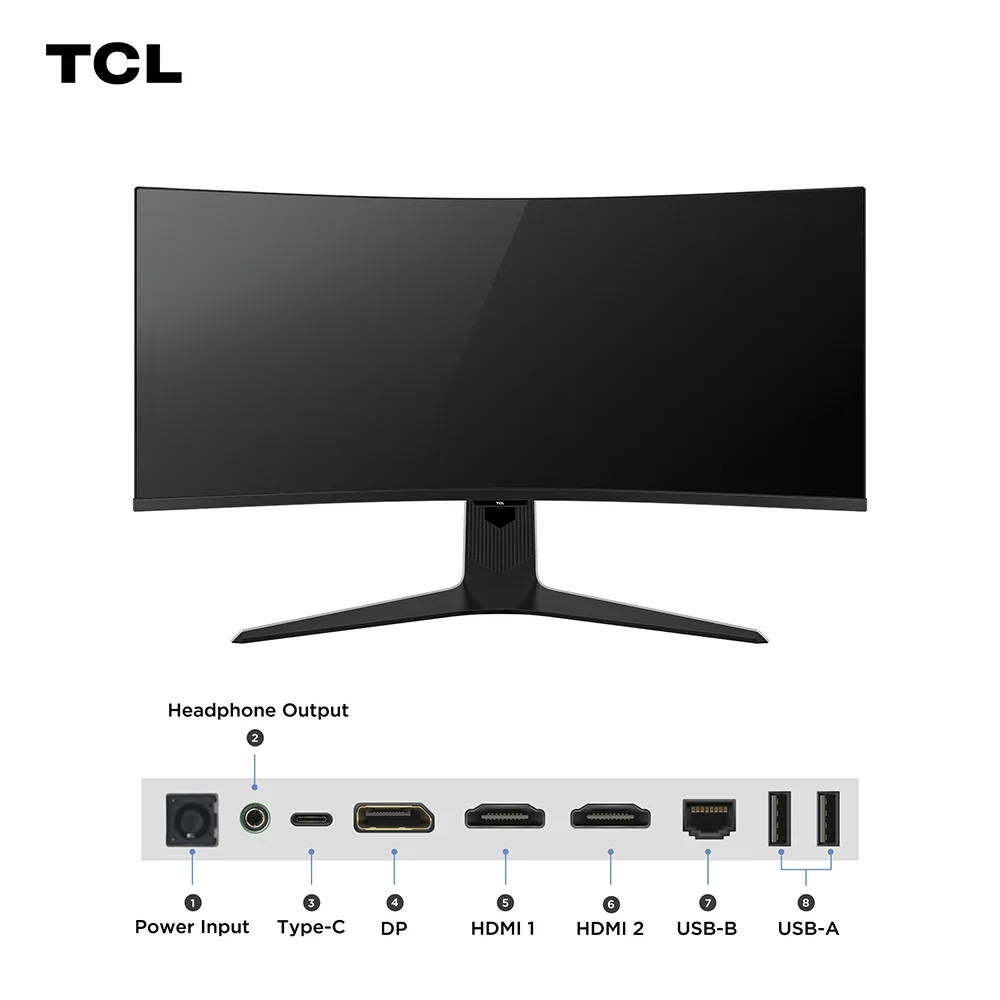 Monitor Gamer Curvo TCL 34 Polegadas QLED Mini LED WQHD R83Q 180Hz 1ms (GtG) HDR 1400 nits 34R83Q Monitor Gamer Curvo TCL 34 Polegadas QLED Mini LED WQHD R83Q 180Hz 1ms (GtG) HDR 1400 nits 34R83Q