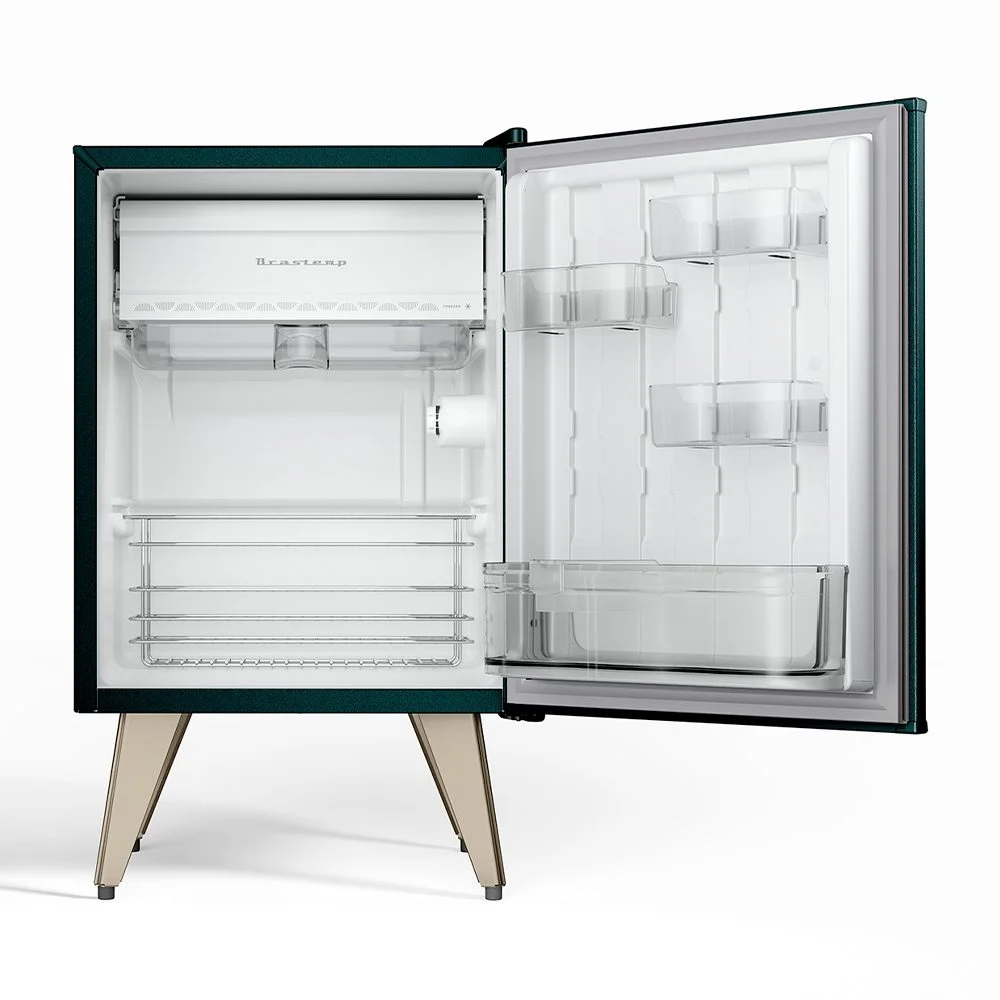 Imagem 4 de 5 do produto Frigobar Retrô 76 Litros Brastemp Green Jasper - Bra08mn 110