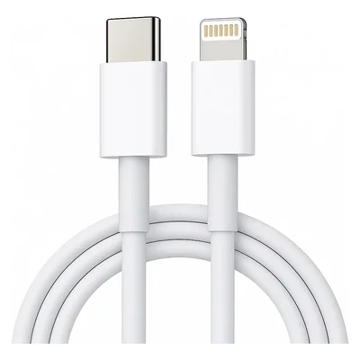 Cabo Carregador Compativel Com Iphone 6 7 8 X Xr Xs 11 12 13 14 Pro Max Turbo Tipo C Branco