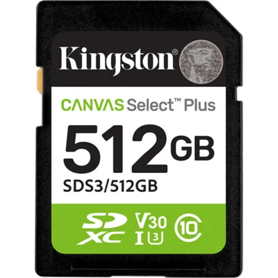 Cartão Memória Kingston Sd Xc 512gb 150mb/s Uhs-i V30 Sds3/512gb