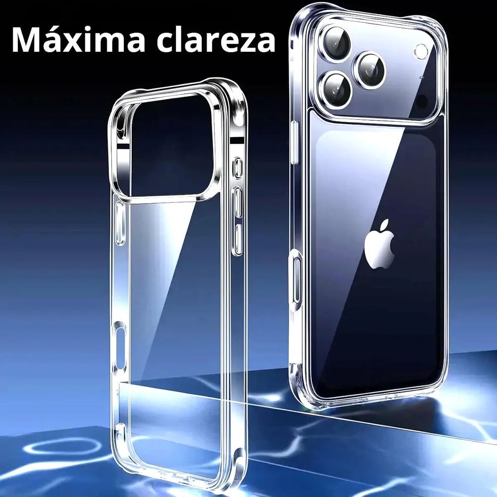 Imagem 3 de 5 do produto Kit Película De Vidro 3d Para Iphone 17 Pro Max + Capa Silicone Tpu