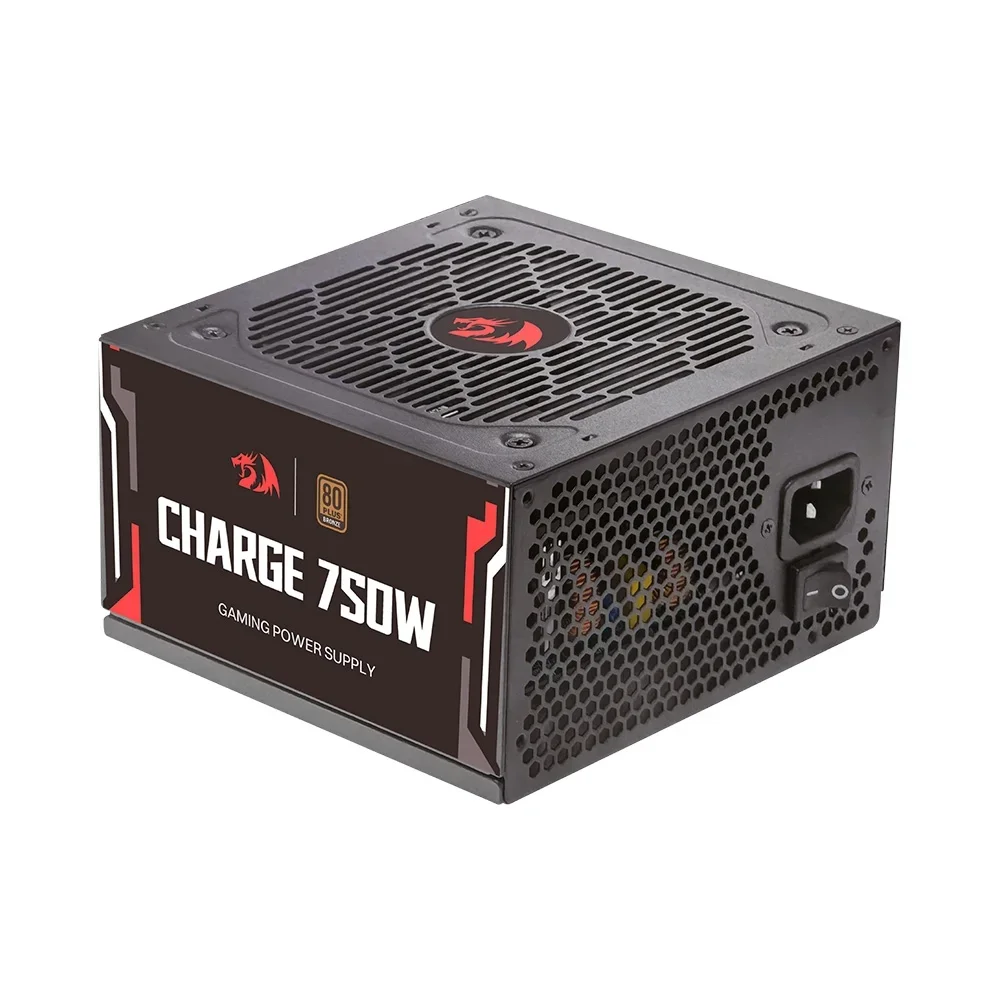 Fonte Atx 0750 W Redragon Frc-750w, 80 Plus Bronze, Pfc Ativo, Sem Cabo, Preta