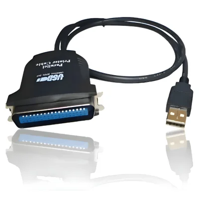 Cabo Paralelo Usb 2.0 Para Impressora 36 Pinos Cor Preto