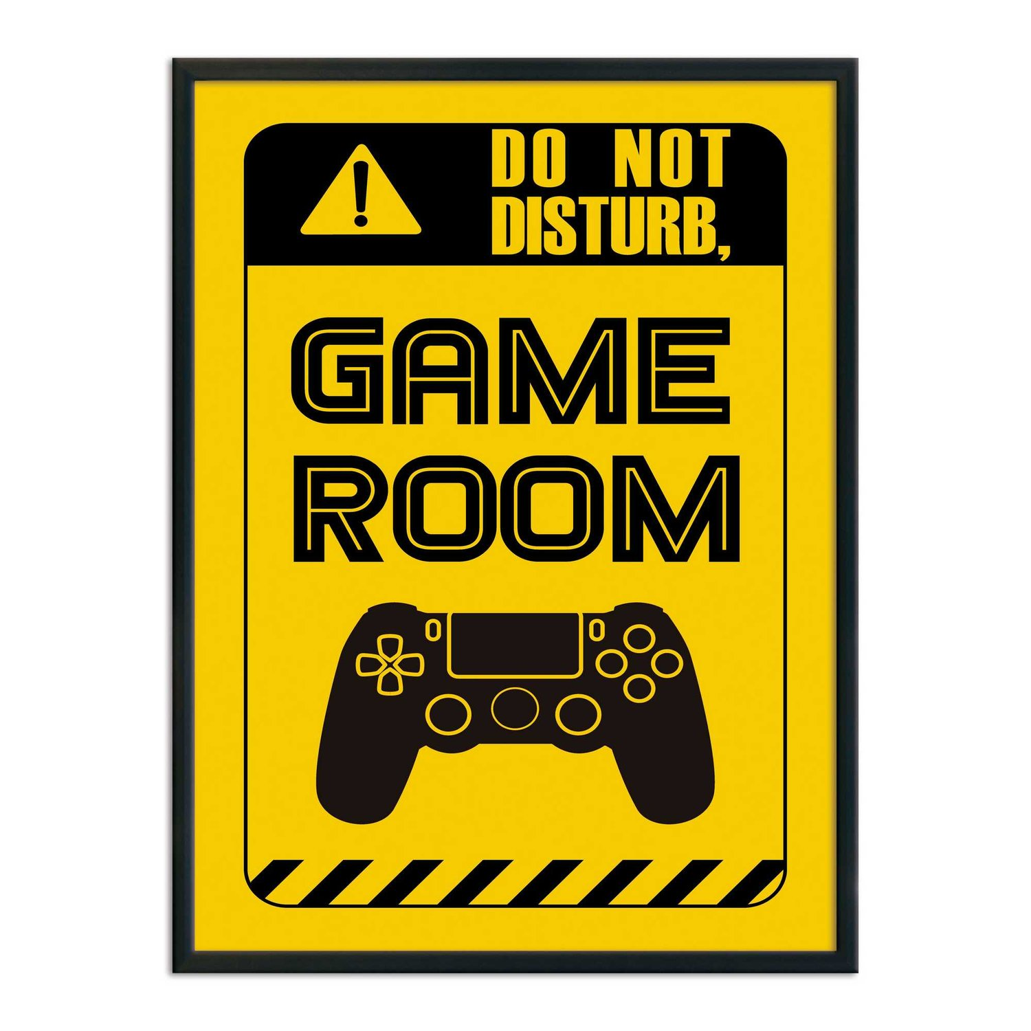Quadro Decorativo Gamer Geek E Nerd Aviso Do Not Disturb, Game Room