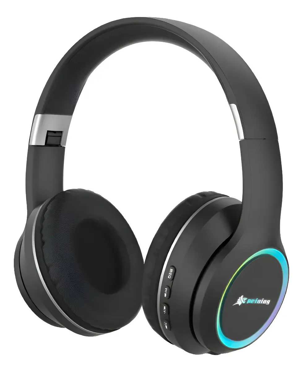 Fone De Ouvido Sem Fio Peining St-33 Alta Qualidade Heatset Wireless Roxo
