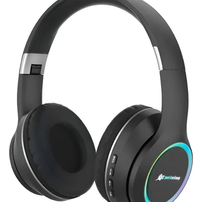 Fone De Ouvido Sem Fio Peining St-33 Alta Qualidade Heatset Wireless Roxo