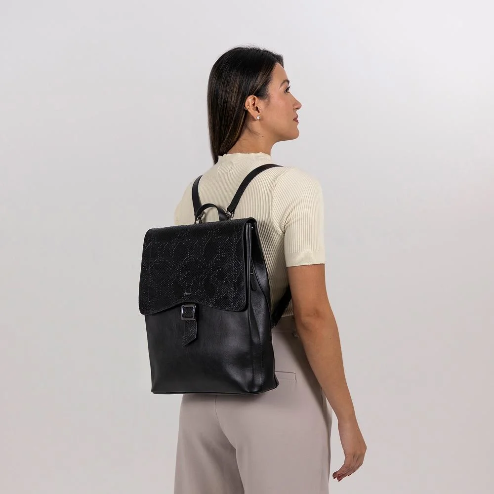 Imagem 2 de 5 do produto Mochila Aurora,   Iplace, Preta Snake