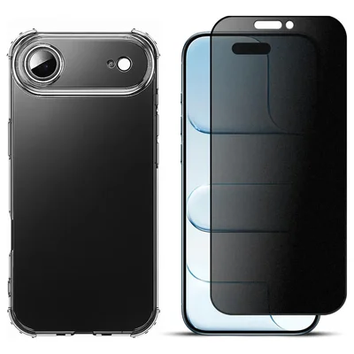 Película Fosca Privacidade Para Iphone 17 Air + Capa Capinha Tpu