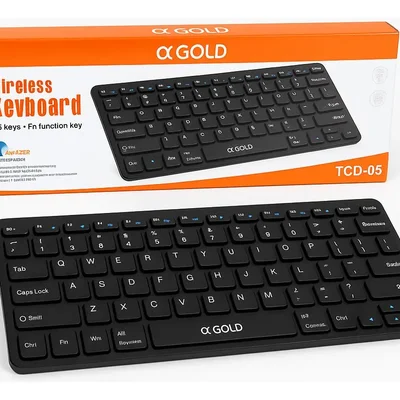 Kit Teclado Bluetooth Sem Fio Agold Tcd-05 Preto