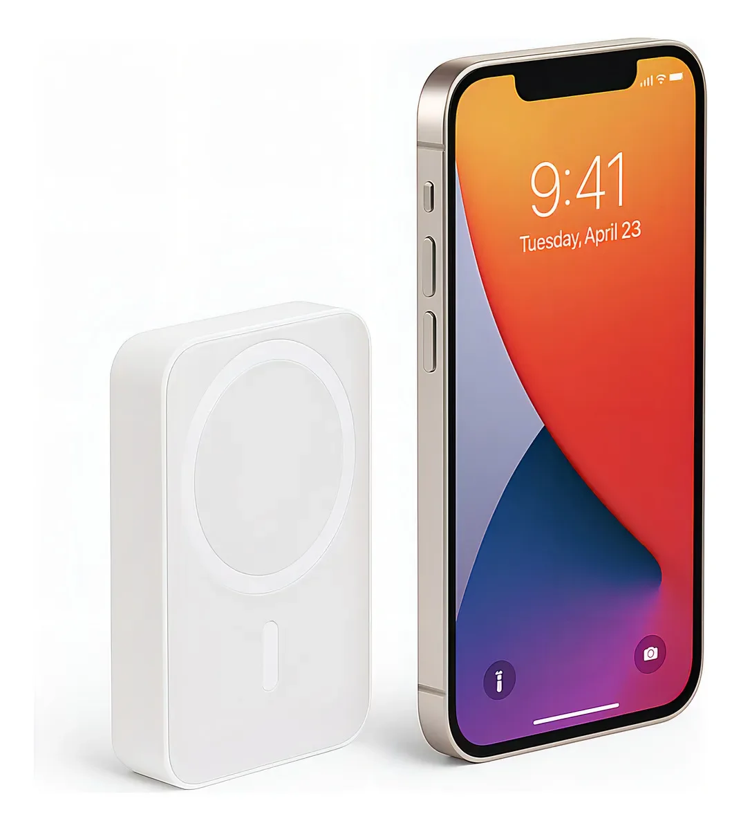 Carregador Portátil Magsafe 10000mah Turbo Powerbank Sem Fio Indução Para Iphone Pratico