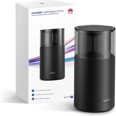 Roteador Huawei Wifi Mesh X1 Pro Wi-fi 7 - 3,6 Gbps, Dual-band (2.4 Ghz E 5 Ghz) 4 Portas 2.5 Ge