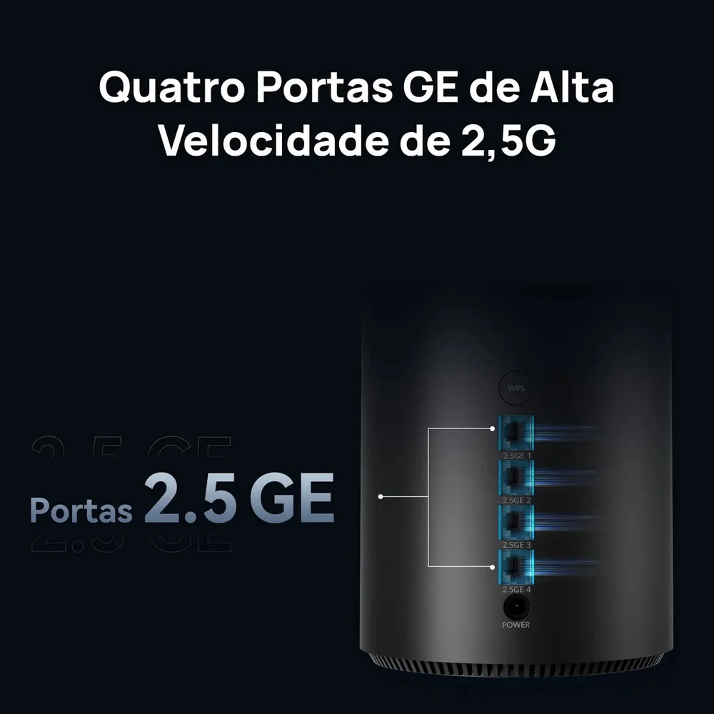 Imagem 5 de 5 do produto Roteador Huawei Wifi Mesh X1 Pro Wi-fi 7 - 3,6 Gbps, Dual-band (2.4 Ghz E 5 Ghz) 4 Portas 2.5 Ge
