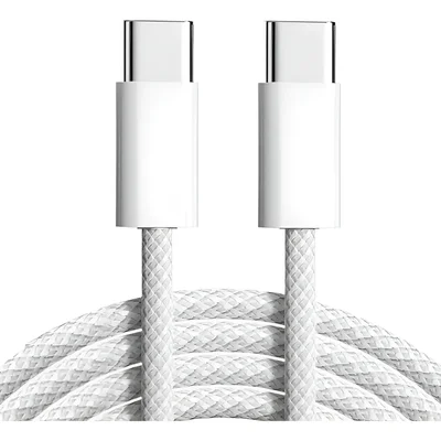 Cabo Para Iphone 16 16plus 16pro 16promax Tipo-c 2024 Type C Branco