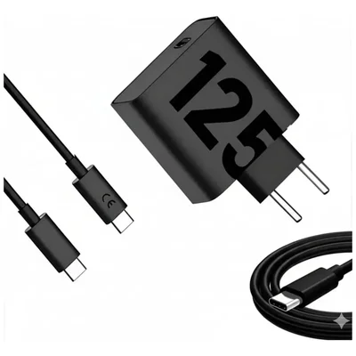 Carregador Turbo Rápido 125w Universal Tipo C + Cabo Usb C