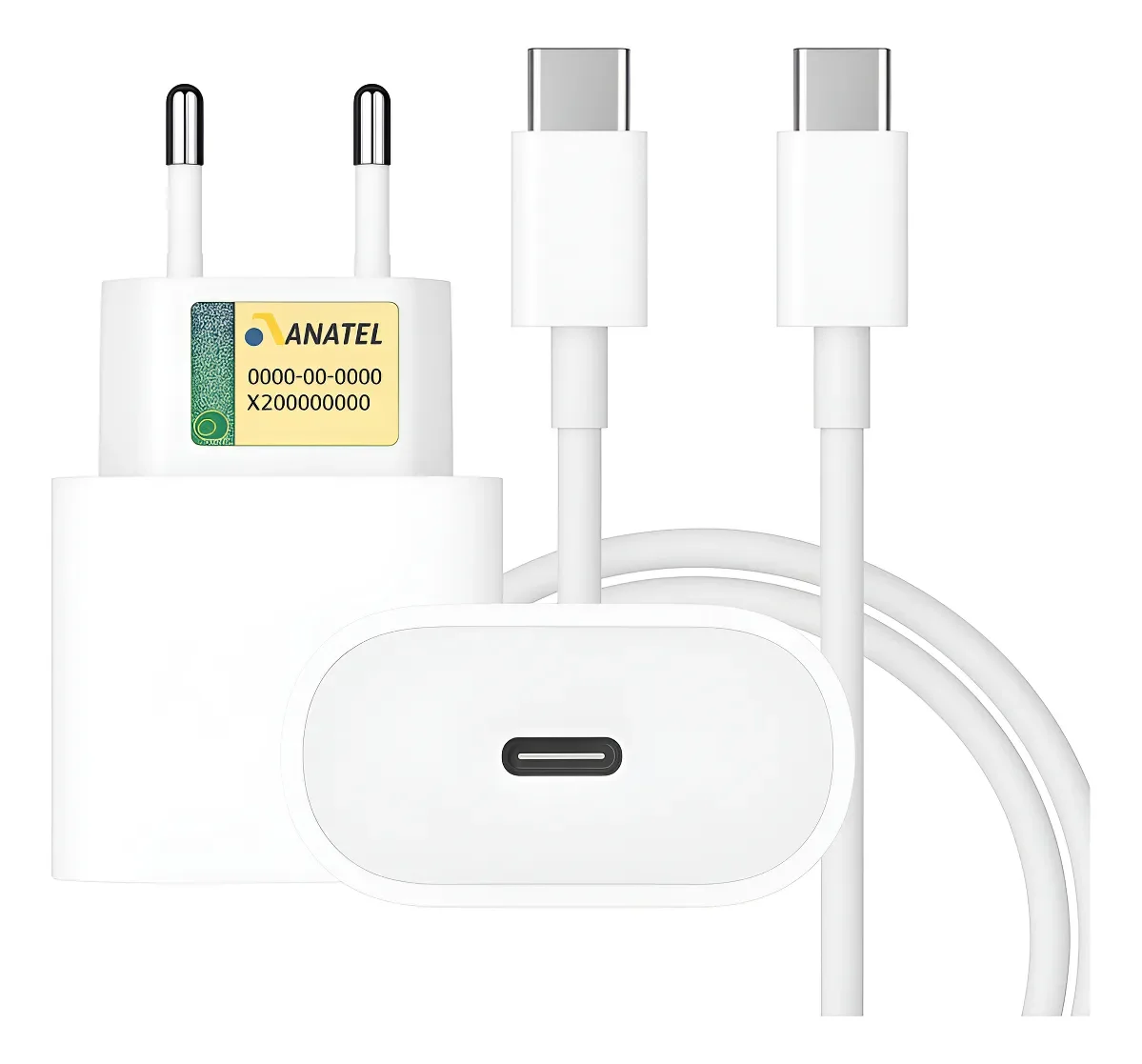 Carregador Turbo Compatível Com Iphone 15 16 Pro Max Tipo C
