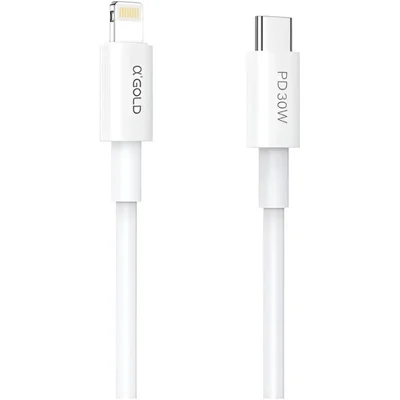 Cabo Compatível Lightning 2 Metros 30w | Usb-c Para Iphone Carregamento Ultrarrápido Α'gold Cb-104