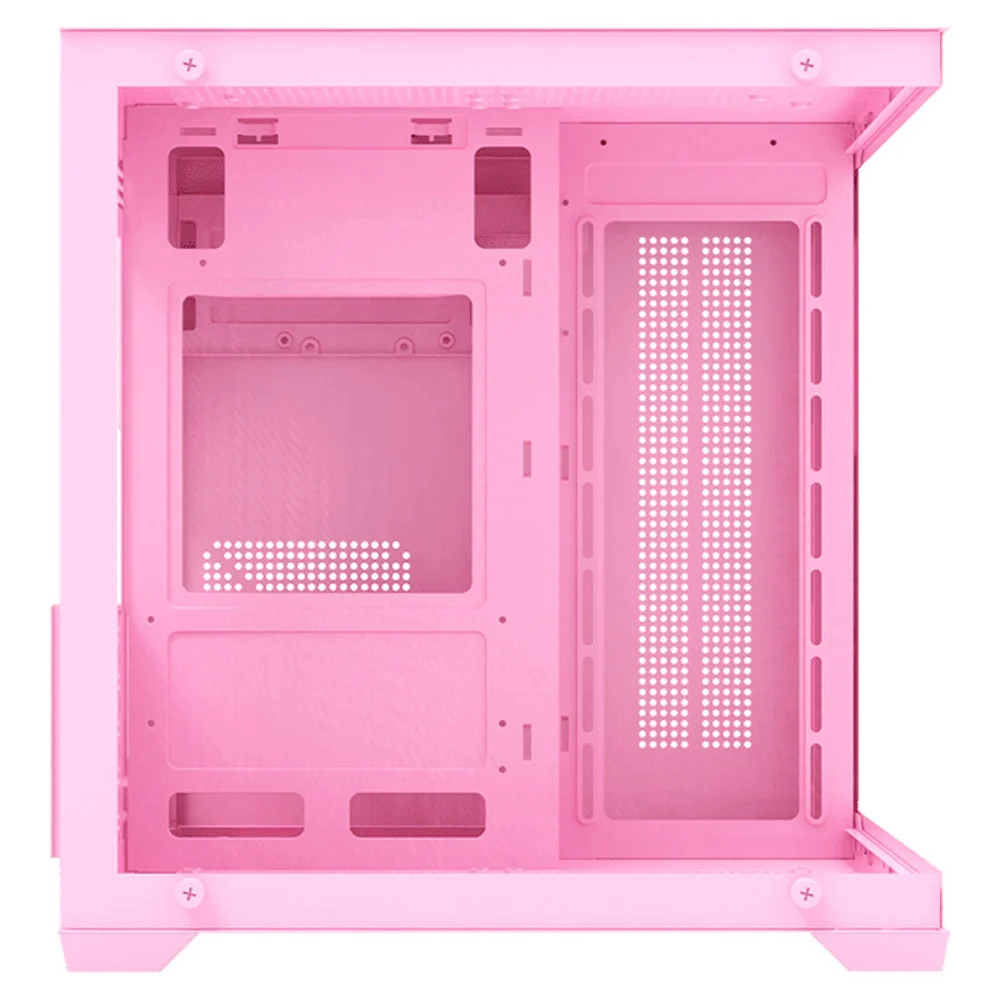 Imagem 2 de 4 do produto Gabinete Gamer Rosa Candy Grodd Com 5 Fans RGB Estático