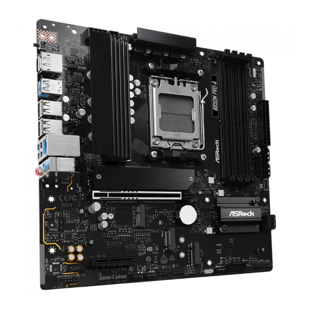 Placa Mãe Asrock B850m Pro-a Wifi, Amd Am5, Matx, Wf/blt, Ddr5 - B850m Pro-a Wifi 5