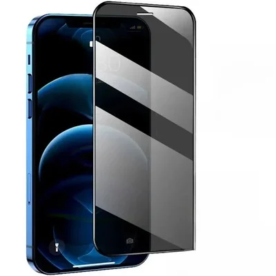 Película 3d Vidro Privacidade Para Iphone 12 Pro Max Anti Espião