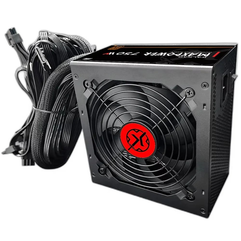 Imagem 3 de 5 do produto Fonte Gamer Kalkan 750w Watts 80 Plus Bronze Preto