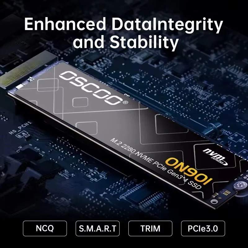 Imagem 3 de 5 do produto Disco Sólido Interno Ssd 256gb Oscoo Nmve Pcie 3.0 M.2 2280