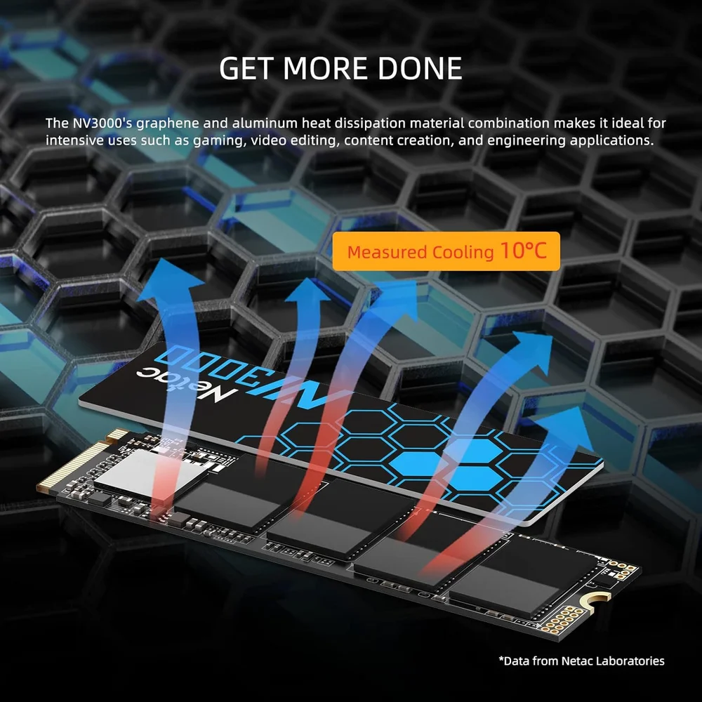 Imagem 4 de 5 do produto SSD Netac Nvme N3000 250gb M.2 PCie 3.0 X4 - Velocidade Máxima!