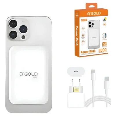 Powerbank Sem Fio Indução +carregador 30w Compatível Iphone