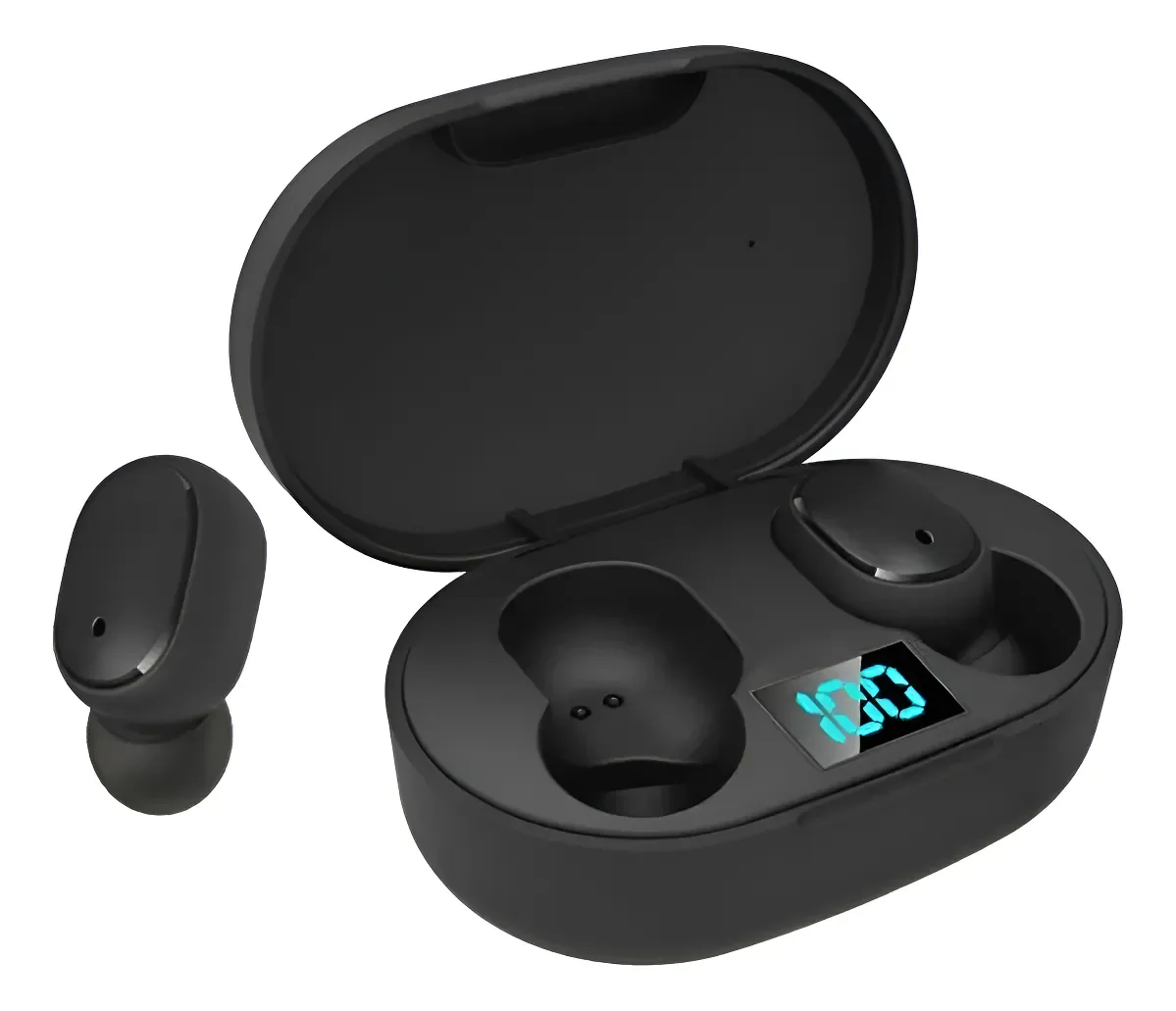 Fone De Ouvido Bluetooth 5.0 Tws Com Display LED – Sem Fio, Redução De Ruído, Compatível Android E Iphone, Resistente À Água