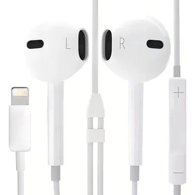 Fone De Ouvido Bluetooth Com Fio Com Microfone Compatível Iphone Se X Xr Xsmax 11 12 13 14 14promax