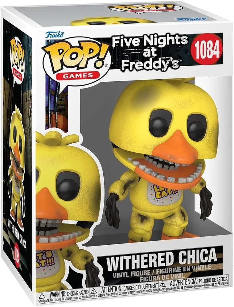 Imagem 2 de 5 do produto Boneco Funko Pop! Five Nights At Freddy´s - Withered Chica