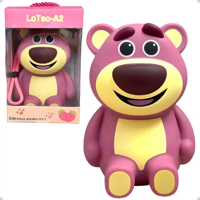 Caixa De Som Portátil Ursinho Bluetooth Caixinha Infantil 8w Rms Mp3 Usb Suporta Cartão De Memoria