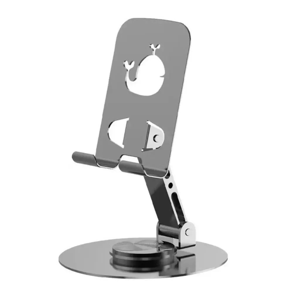 Suporte Dobrável Peining Pei-ex-2017 Giratório 360° Para Celular E Smartphone Ajustável Mesa E Bancada