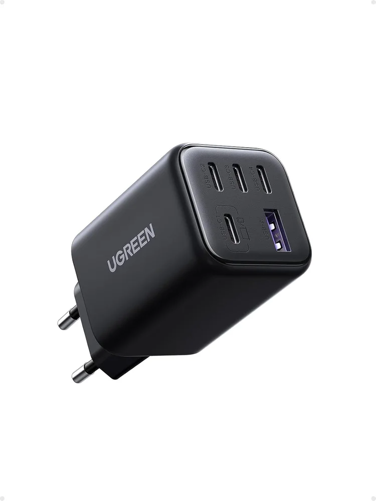 Imagem 3 de 5 do produto Carregador Ugreen 45w 5 ( Portas Gan ) Carregamento Super-rápido 2.0 Para Galaxy S26 S25 S24 S23 S22 Ultra Compatível Iphone 17 Pro Max Air 16 15 14