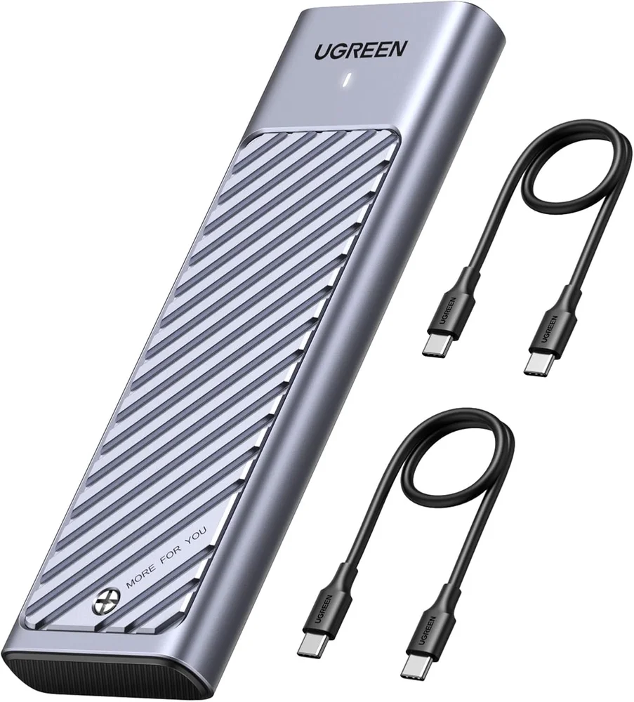 Case Ugreen Para SSD M.2 PCie Nvme & Sata Ngff Usb-c / Tipo-c 3.2 10 Gbps, Gen 2 Modelo (cm559/90408)