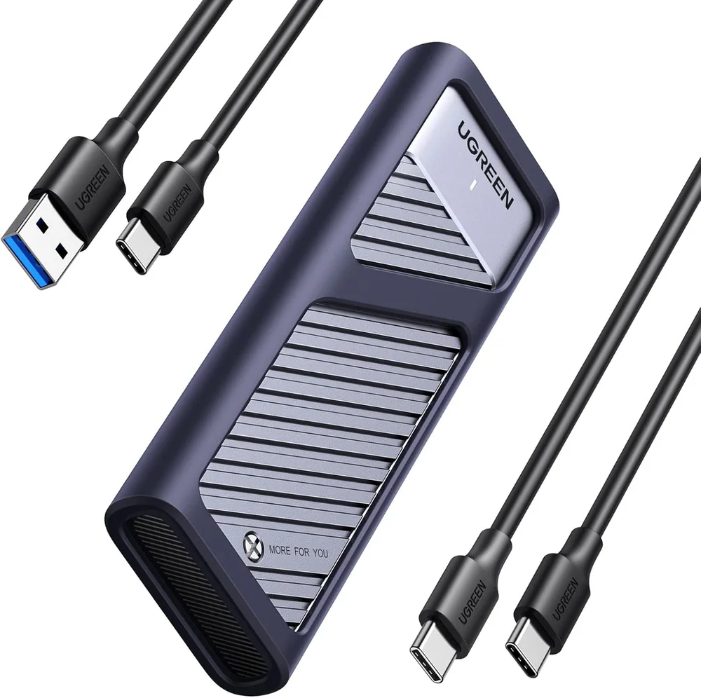 Case Ugreen Para SSD M.2 PCie Nvme & Sata Ngff Usb-c / Tipo-c 3.2 10 Gbps, Gen 2 Modelo (cm559/90408)