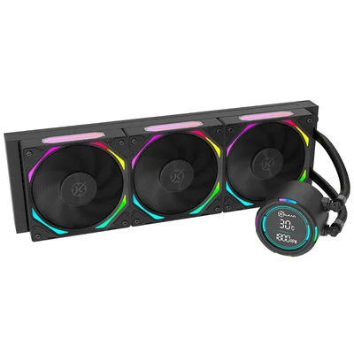 Water Cooler Kalkan Delta V2 360mm ARGB Amd/intel Com Display Preto Klk00067