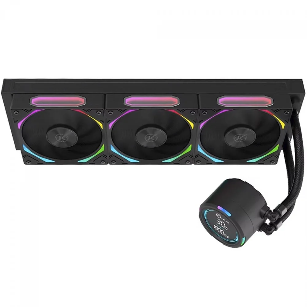 Imagem 4 de 5 do produto Water Cooler Kalkan Delta V2 360 ARGB, 360mm, Com Display, Intel-amd, Preto, Klk00067