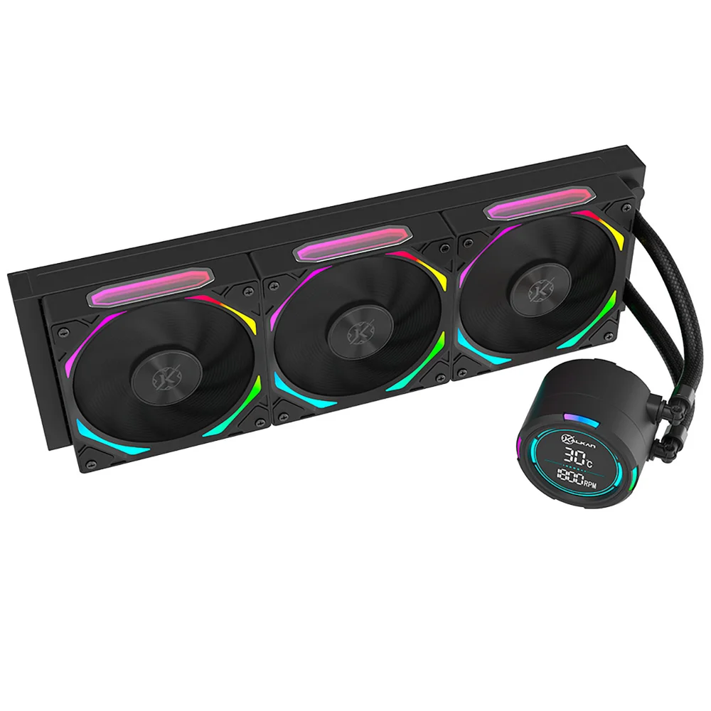 Water Cooler Kalkan Delta V2 360mm ARGB Amd/intel Com Display Preto Klk00067 8