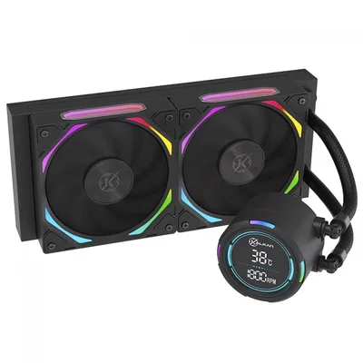 Water Cooler Kalkan Delta V2 240 ARGB, 240mm, Com Display, Intel-amd, Preto, Klk00066