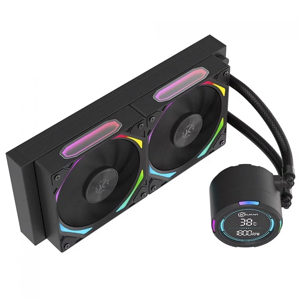 Imagem 5 de 5 do produto Water Cooler Kalkan Delta V2 240 ARGB, 240mm, Com Display, Intel-amd, Preto, Klk00066