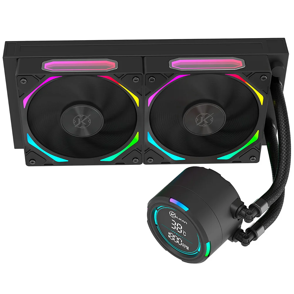 Water Cooler Kalkan Delta V2 240mm ARGB Amd/intel Com Display Preto Klk00066 7