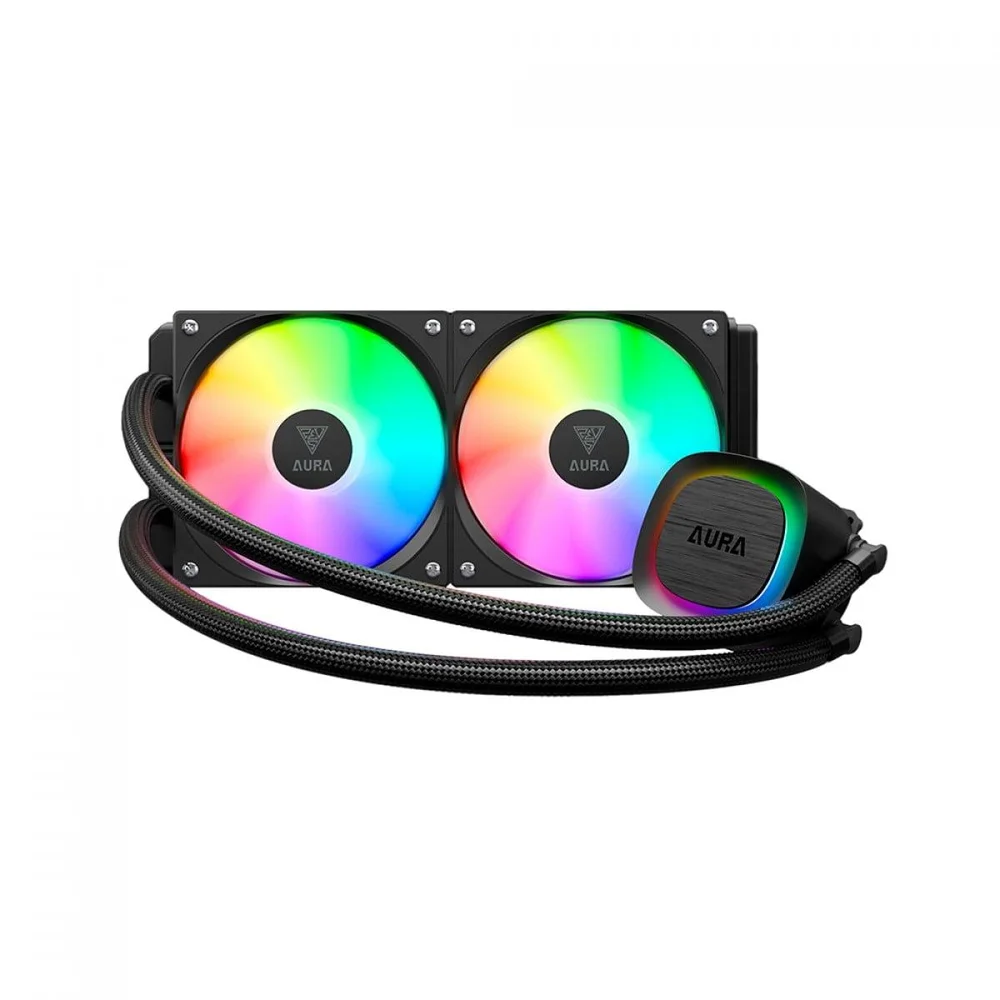 Imagem 5 de 5 do produto Water Cooler Gamdias Aura Gl 240 V2, 240mm, ARGB, Intel/amd, Black