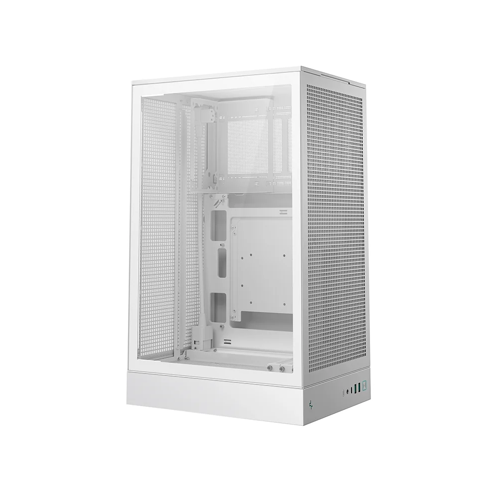 Imagem 2 de 5 do produto Gabinete Gamer Deepcool Ch270 Microatx Vertical Sem Fans Branco