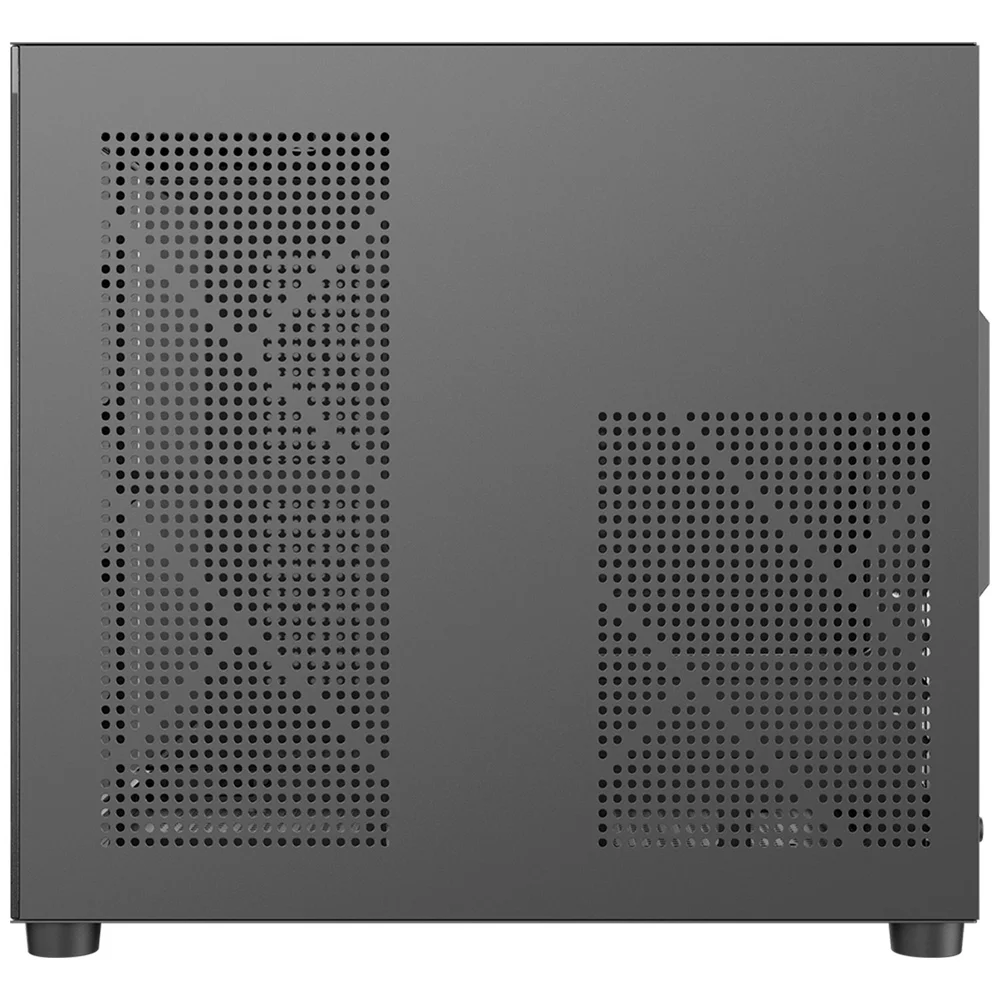 Imagem 2 de 5 do produto Gabinete Gamer Aquário PCyes Forcefield Mini Black Vulcan, Frontal E Lateral Em Vidro Temperado, Usb 3.0, Micro Atx, Preto - Gffmnbv