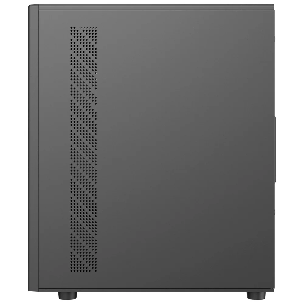 Imagem 3 de 5 do produto Gabinete Gamer PCyes Ozara Black Vulcan, Lateral Em Vidro Temperado, Usb 3.0, Micro Atx, Preto - Gozrbv