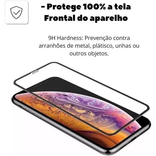 Imagem 5 de 5 do produto Película Frontal Protetora 3d De Vidro Para Iphone 13
