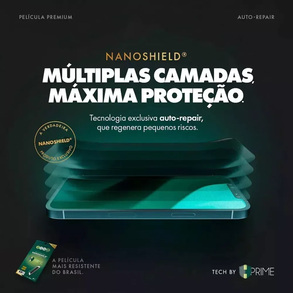 Imagem 2 de 5 do produto Pelicula Hprime Nanoshield Para Xiaomi 17 / Xiaomi 17 Pro